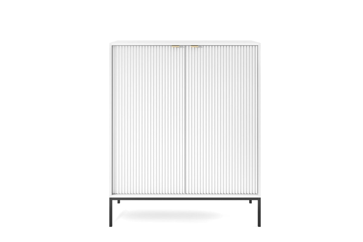 Designer Kommode Verilo II: Elegantes Schlafzimmer Sideboard mit Gold/Schwarz Akzenten