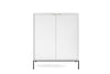 Designer Kommode Verilo II: Elegantes Schlafzimmer Sideboard mit Gold/Schwarz Akzenten