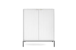 Lade das Bild in den Galerie-Viewer, Designer Kommode Verilo II: Elegantes Schlafzimmer Sideboard mit Gold/Schwarz Akzenten
