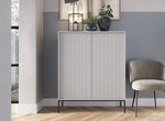 Lade das Bild in den Galerie-Viewer, Designer Kommode Verilo II: Elegantes Schlafzimmer Sideboard mit Gold/Schwarz Akzenten
