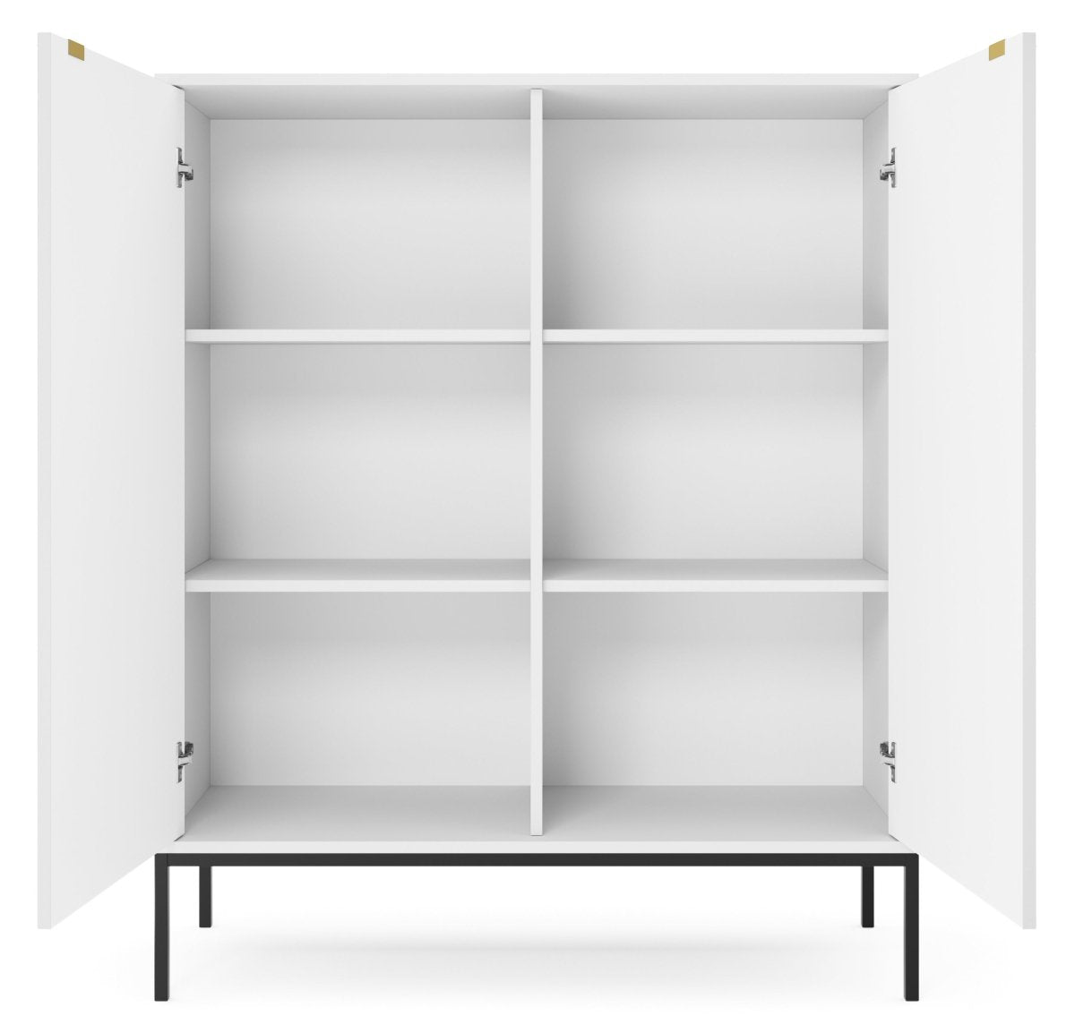 Designer Kommode Verilo II: Elegantes Schlafzimmer Sideboard mit Gold/Schwarz Akzenten