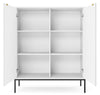 Designer Kommode Verilo II: Elegantes Schlafzimmer Sideboard mit Gold/Schwarz Akzenten