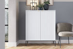 Lade das Bild in den Galerie-Viewer, Designer Kommode Verilo II: Elegantes Schlafzimmer Sideboard mit Gold/Schwarz Akzenten
