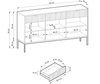 Elegante Designer Kommode Verilo III: Luxuriöses Sideboard mit Viel Stauraum
