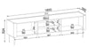 Elegantes Designer Lowboard Cavallo: Modernes TV-Möbel mit Soft-Close-System