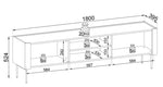 Lade das Bild in den Galerie-Viewer, Elegantes Designer Lowboard Cavallo: Modernes TV-Möbel mit Soft-Close-System
