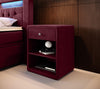 Eleganter Samt Designer Nachttisch Amy – Stilvoller Beistelltisch mit Stauraum
