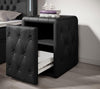 Evora Designer Nachttisch: Eleganter Kunstleder Beistelltisch für Boxspringbetten