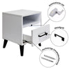 Eleganter Nachttisch Galaxy: Modernes Design mit Integrierter LED-Beleuchtung und Stauraum