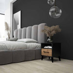Lade das Bild in den Galerie-Viewer, Eleganter Nachttisch Galaxy: Modernes Design mit Integrierter LED-Beleuchtung und Stauraum
