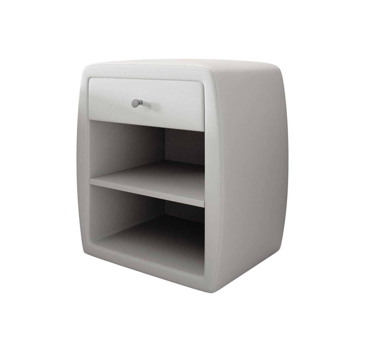 Eleganter Samt Designer Nachttisch Lilly mit USB-Ladefunktion – Stilvoll & Praktisch