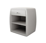 Lade das Bild in den Galerie-Viewer, Eleganter Samt Designer Nachttisch Lilly mit USB-Ladefunktion – Stilvoll &amp; Praktisch
