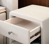 Eleganter Designer Nachttisch Sky aus Kunstleder – Modernes Schlafzimmer-Highlight mit Stauraum