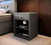 Eleganter Designer Nachttisch Sky aus Kunstleder – Modernes Schlafzimmer-Highlight mit Stauraum
