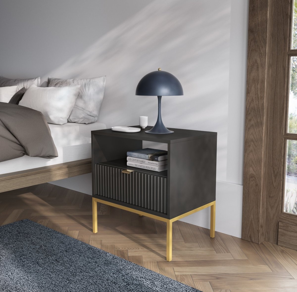 Eleganter Designer Nachttisch Verilo: Luxuriöser Stauraum für Ihr Schlafzimmer