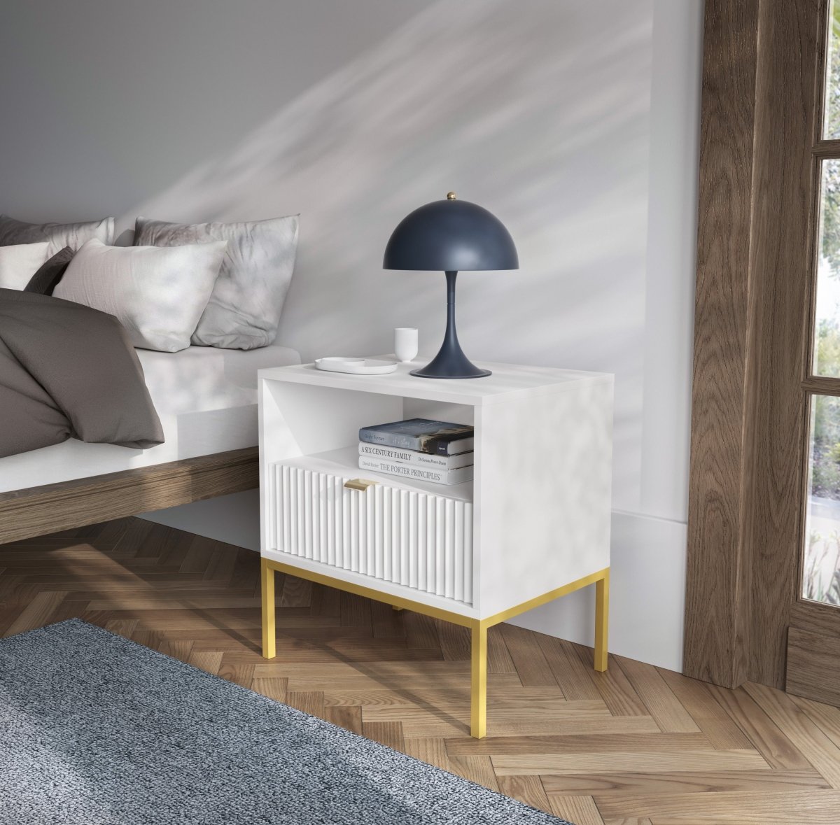 Eleganter Designer Nachttisch Verilo: Luxuriöser Stauraum für Ihr Schlafzimmer
