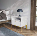 Lade das Bild in den Galerie-Viewer, Eleganter Designer Nachttisch Verilo: Luxuriöser Stauraum für Ihr Schlafzimmer
