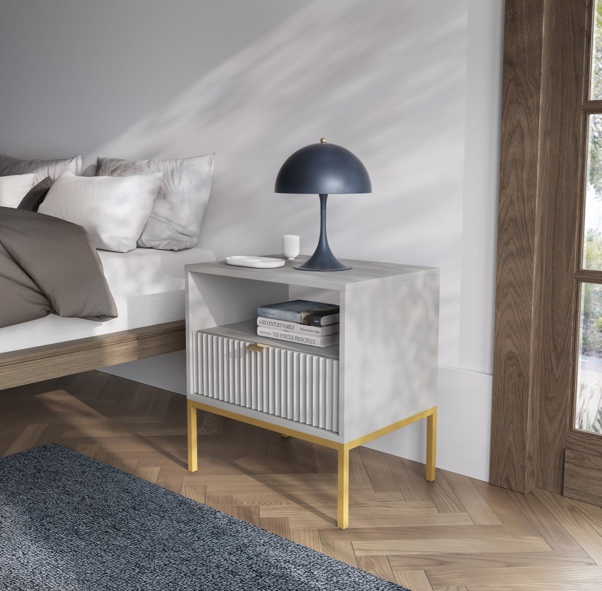 Eleganter Designer Nachttisch Verilo: Luxuriöser Stauraum für Ihr Schlafzimmer