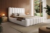 Amore Bouclé Design Polsterbett mit cleverem Stauraum – Luxuriöser Schlafkomfort
