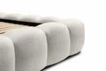 Lade das Bild in den Galerie-Viewer, Designer Polsterbett Boston Bouclé mit Stauraum, Samtbezug, moderne Optik

