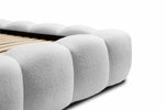 Lade das Bild in den Galerie-Viewer, Designer Polsterbett Boston Bouclé mit Stauraum, Samtbezug, moderne Optik
