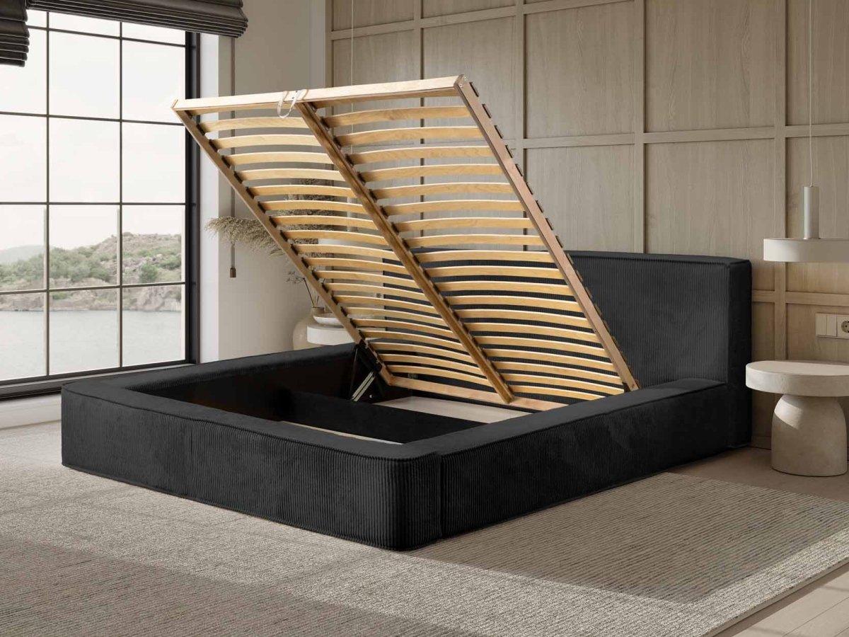 Luxuriöses Designer Polsterbett Harmon mit Praktischem Stauraum – Modern & Komfortabel