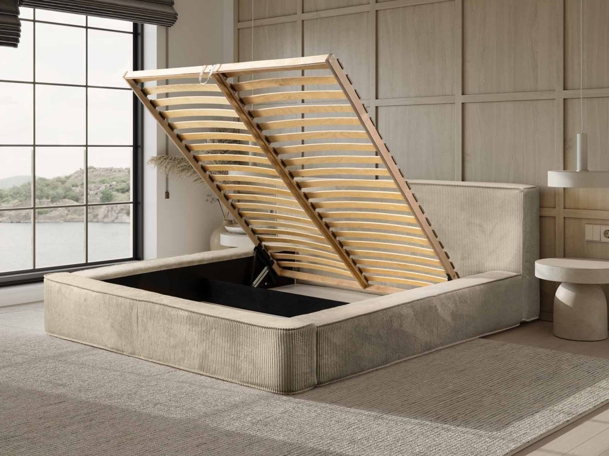 Luxuriöses Designer Polsterbett Harmon mit Praktischem Stauraum – Modern & Komfortabel