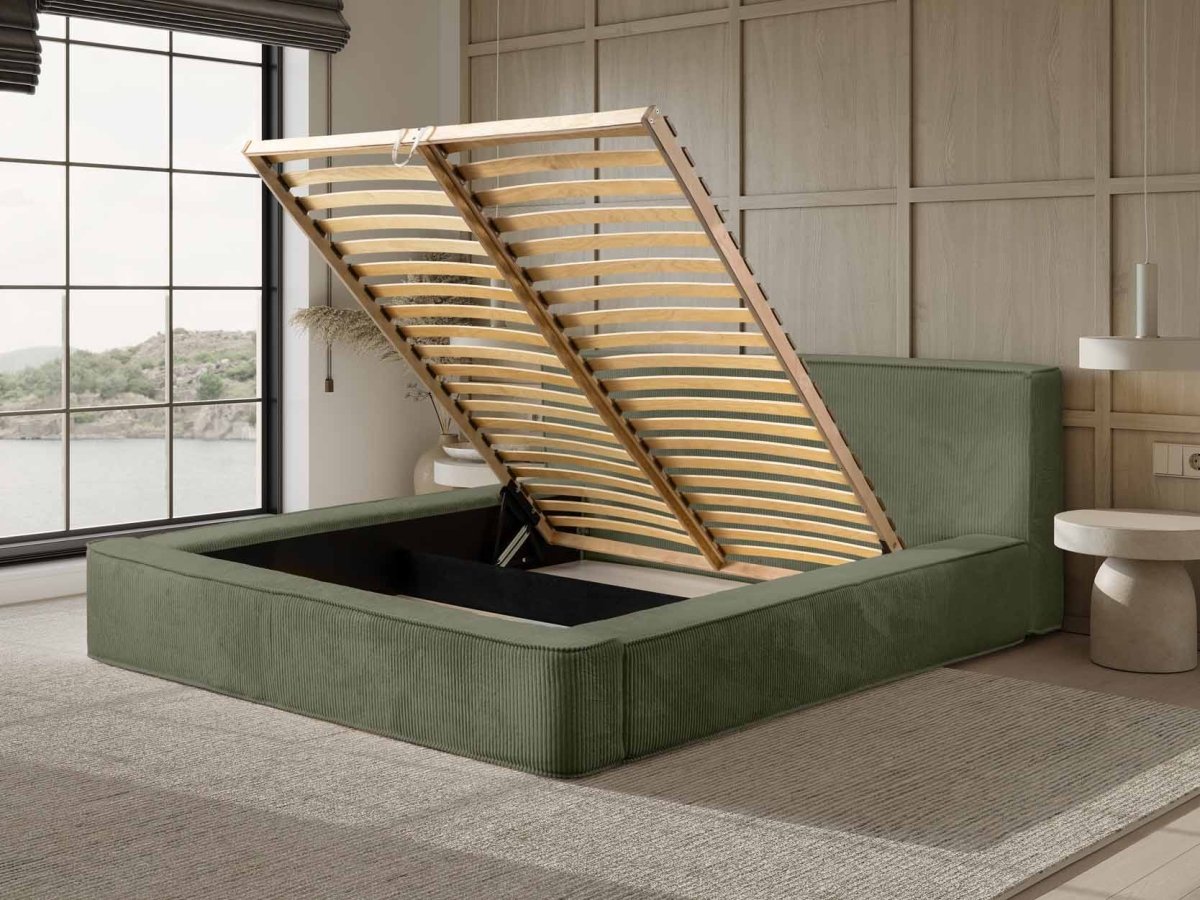 Luxuriöses Designer Polsterbett Harmon mit Praktischem Stauraum – Modern & Komfortabel