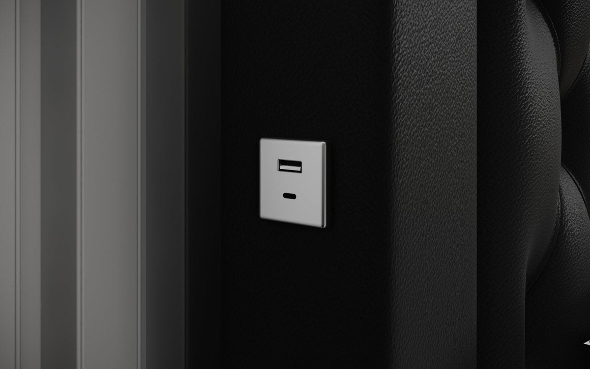 Infinity Designer Polsterbett: RGB-LED, USB-Ladefunktion, cleverer Stauraum inklusive