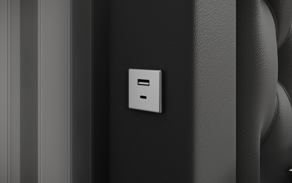Infinity Designer Polsterbett: RGB-LED, USB-Ladefunktion, cleverer Stauraum inklusive