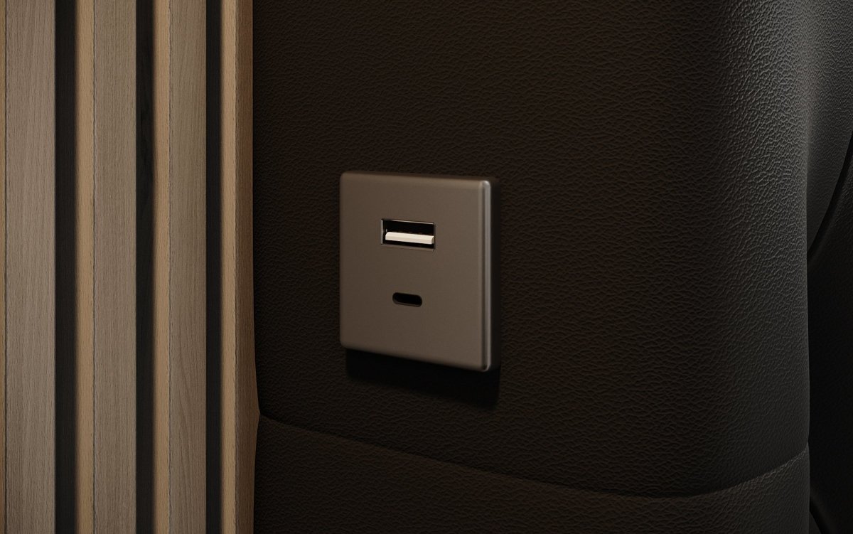 Luxus Designer Polsterbett Porto: LED-Füße, USB-Anschluss, Praktischer Stauraum