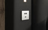 Luxuriöses Designer Polsterbett Rio mit RGB-Beleuchtung, USB-Anschluss und Stauraum