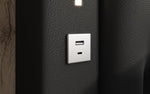 Lade das Bild in den Galerie-Viewer, Luxuriöses Designer Polsterbett Rio mit RGB-Beleuchtung, USB-Anschluss und Stauraum

