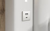 Luxuriöses Designer Polsterbett Rio mit RGB-Beleuchtung, USB-Anschluss und Stauraum