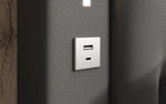 Lade das Bild in den Galerie-Viewer, Luxuriöses Designer Polsterbett Rio mit RGB-Beleuchtung, USB-Anschluss und Stauraum
