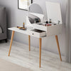 Designer Schminktisch Angel: Eleganter Spiegel, Clevere Schubladen, Stilvolle Holzoptik