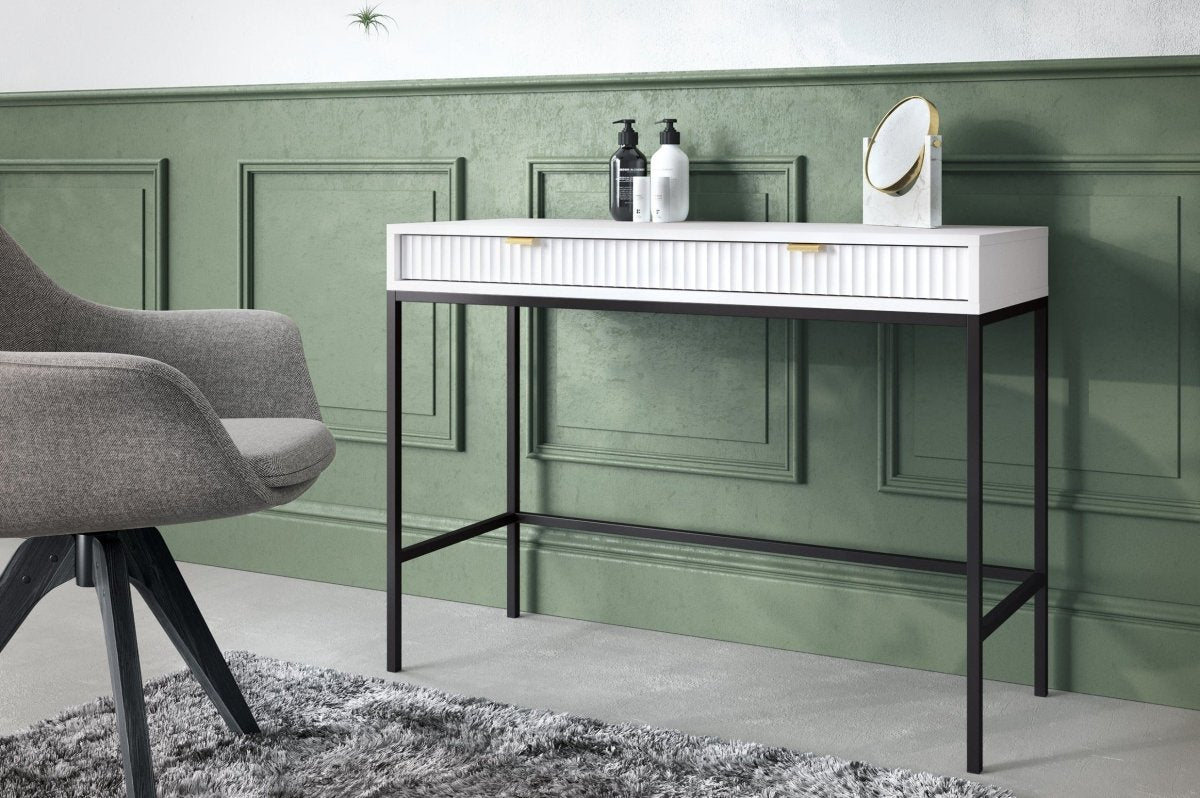 Eleganter Designer Schminktisch Verilo: Luxuriöser Frisiertisch mit Spiegel & Stauraum