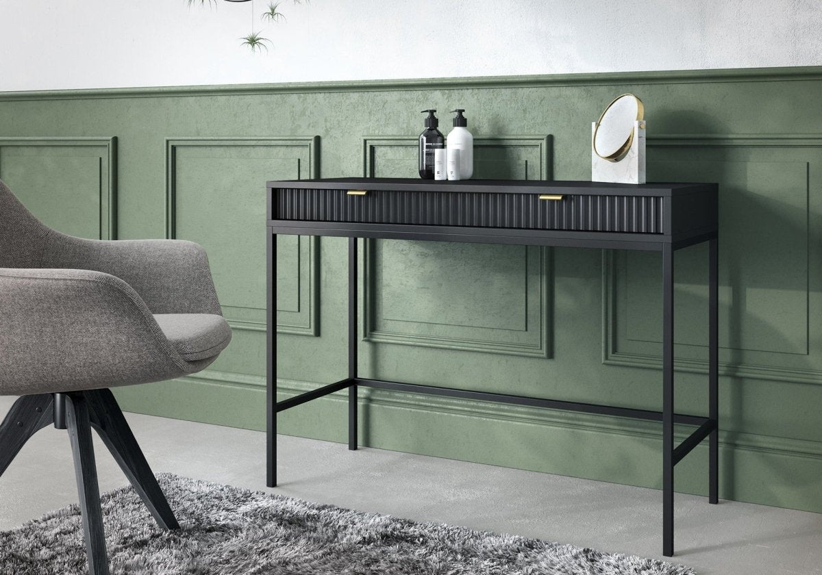 Eleganter Designer Schminktisch Verilo: Luxuriöser Frisiertisch mit Spiegel & Stauraum