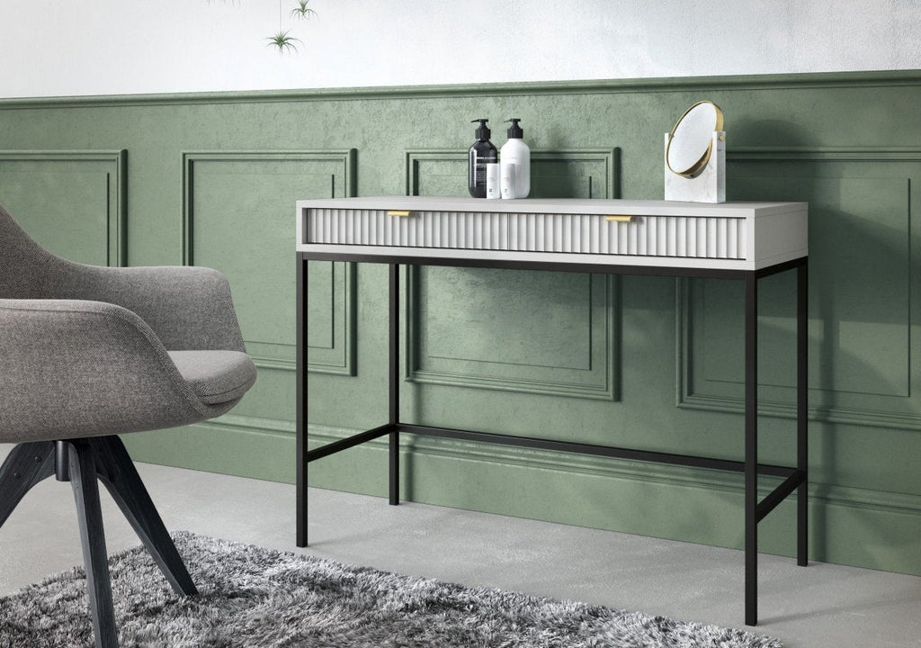 Eleganter Designer Schminktisch Verilo: Luxuriöser Frisiertisch mit Spiegel & Stauraum