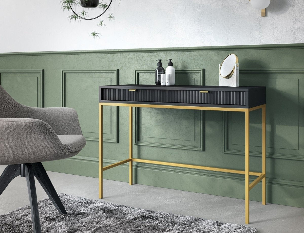 Eleganter Designer Schminktisch Verilo: Luxuriöser Frisiertisch mit Spiegel & Stauraum