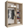 Aime Designer Kleiderschrank mit Schiebetüren und Spiegel – Platzwunder für Ihr Schlafzimmer