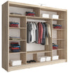 Eleganter Anisa Designer Kleiderschrank mit integrierter LED-Beleuchtung für Schlafzimmer