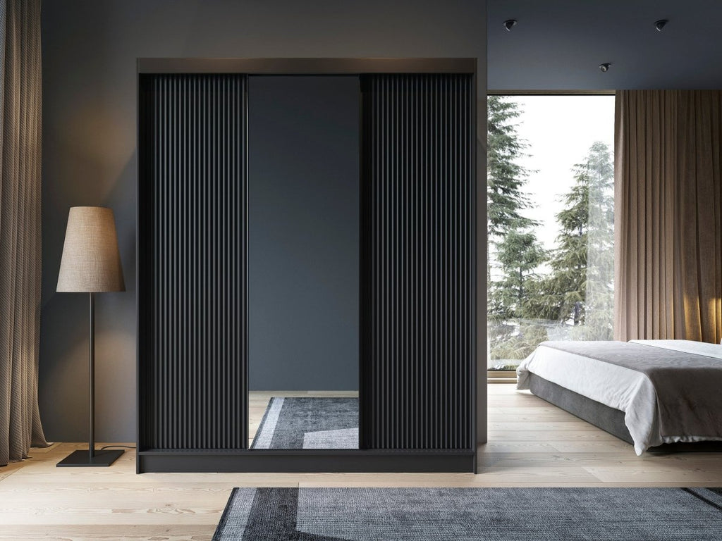 Eleganter Designer Kleiderschrank Beatrix: Stilvolle Aufbewahrung für Ihr modernes Schlafzimmer