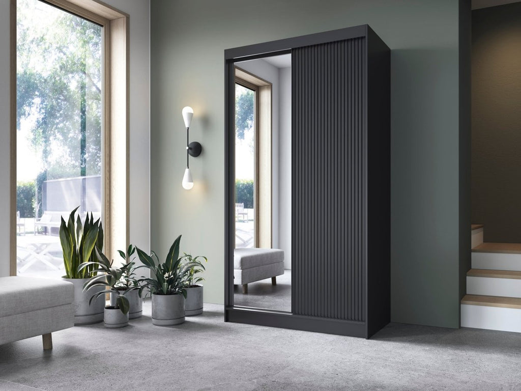 Berina Designer Kleiderschrank: Luxuriöse Schlafzimmer-Aufbewahrungslösung mit/ohne Spiegel