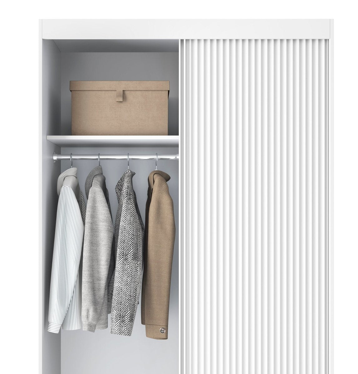 Berina Designer Kleiderschrank: Luxuriöse Schlafzimmer-Aufbewahrungslösung mit/ohne Spiegel