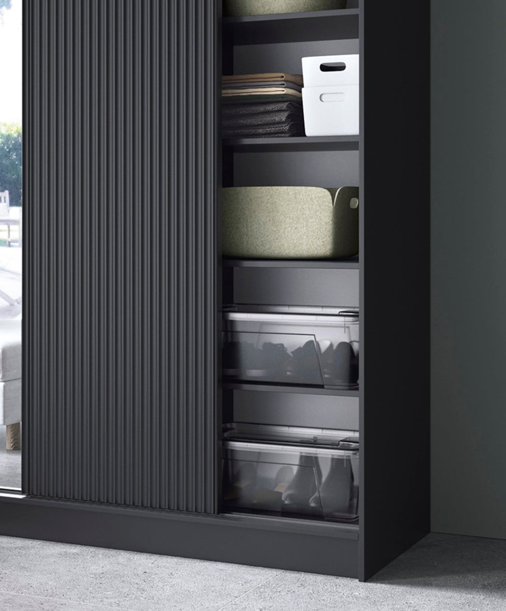 Berina Designer Kleiderschrank: Luxuriöse Schlafzimmer-Aufbewahrungslösung mit/ohne Spiegel