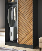 Lade das Bild in den Galerie-Viewer, Eleganter Designer Kleiderschrank Murphy – Moderner Stauraum mit Optionalem Spiegel
