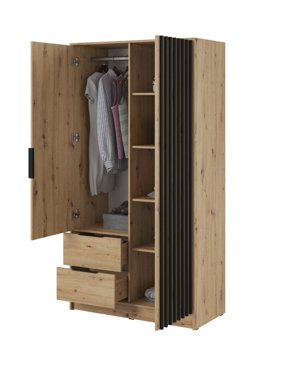 Niro Design Kleiderschrank 105 cm: Moderner, Eleganter Stauraum für Ihr Zuhause