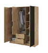 Niro Designer Kleiderschrank 155 cm: Eleganter Stauraum für Ihr Schlafzimmer