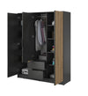 Niro Designer Kleiderschrank 155 cm: Eleganter Stauraum für Ihr Schlafzimmer